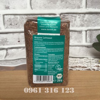 Hạt lanh nâu hữu cơ Davert 250g