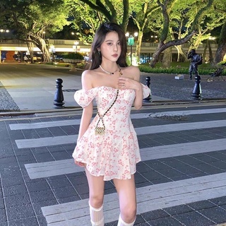 Đầm Cúp Ngực Cổ Vuông Dáng Xoè