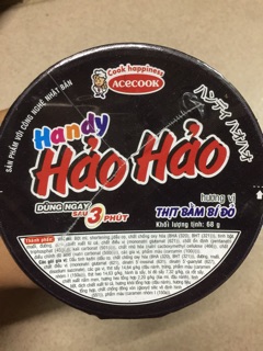 Mì Hảo Hảo Tôm Chua Cay Handy 67g thùng 24 ly
