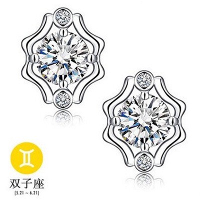 Khuyên Tai Nữ Mạ Bạc Thời Trang Châu Âu