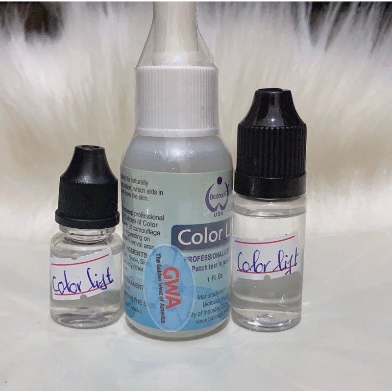 dung dịch color lift xoá hút mực xăm chuyên dụng trong phun xăm thẩm mỹ chai chiết 5ml