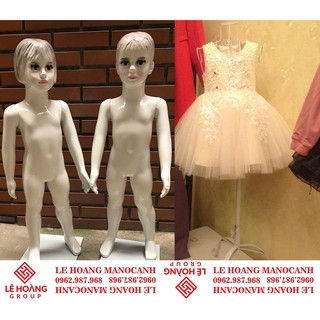 2 Chiếc Manocanh Nhựa Bé 3-5 Tuổi và 1 Chiếc Manocanh Sắt Bé