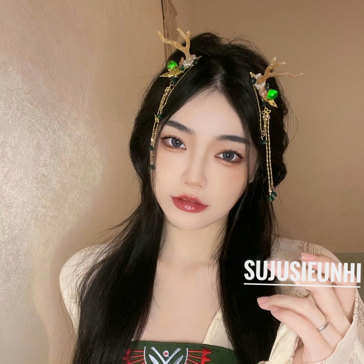 Kẹp tóc hình hươu thần cổ phong cosplay công chúa