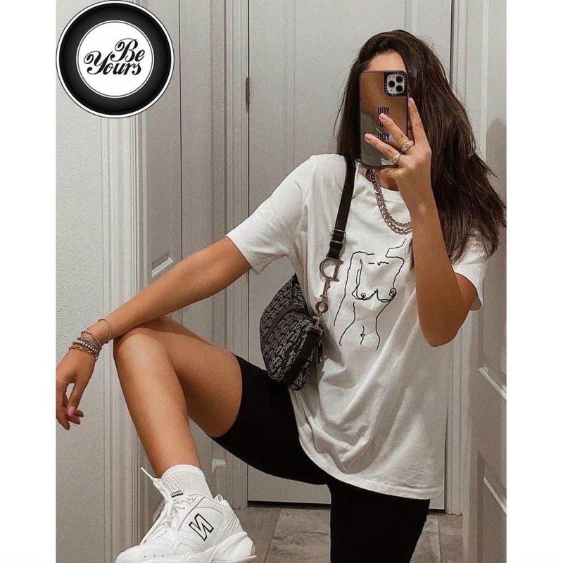Quần legging trơn đen ngố