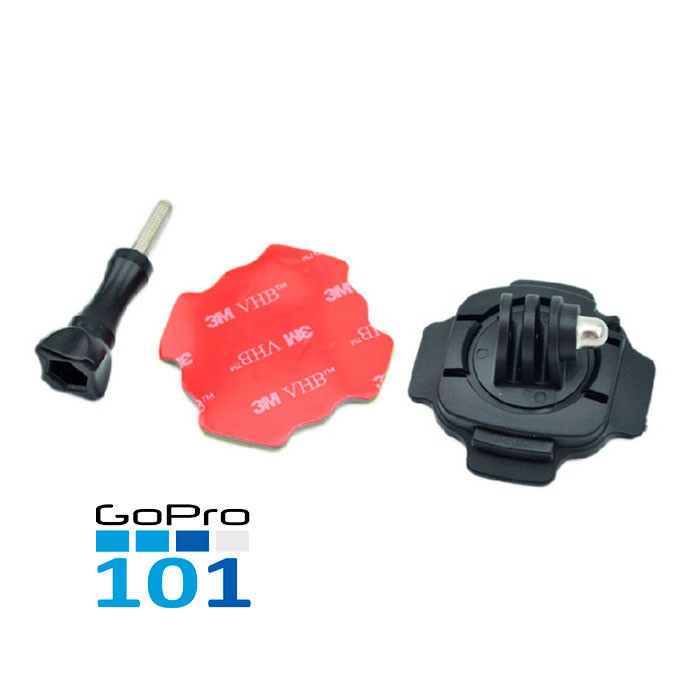 Mount xoay được 360 độ cho máy quay hành động GoPro, Sjcam, Yi Action, Osmo Action - Gopro101 - inoxnamkim