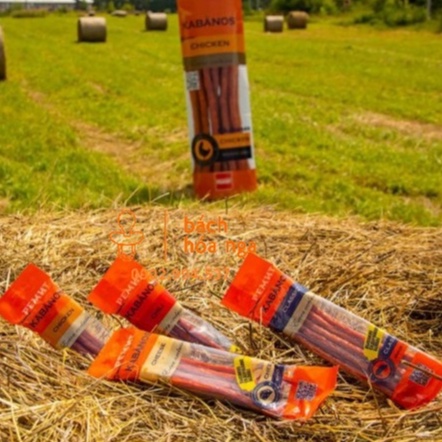 Xúc xích hun khói KABANOS CHILI hiệu Remit bịch 70gr