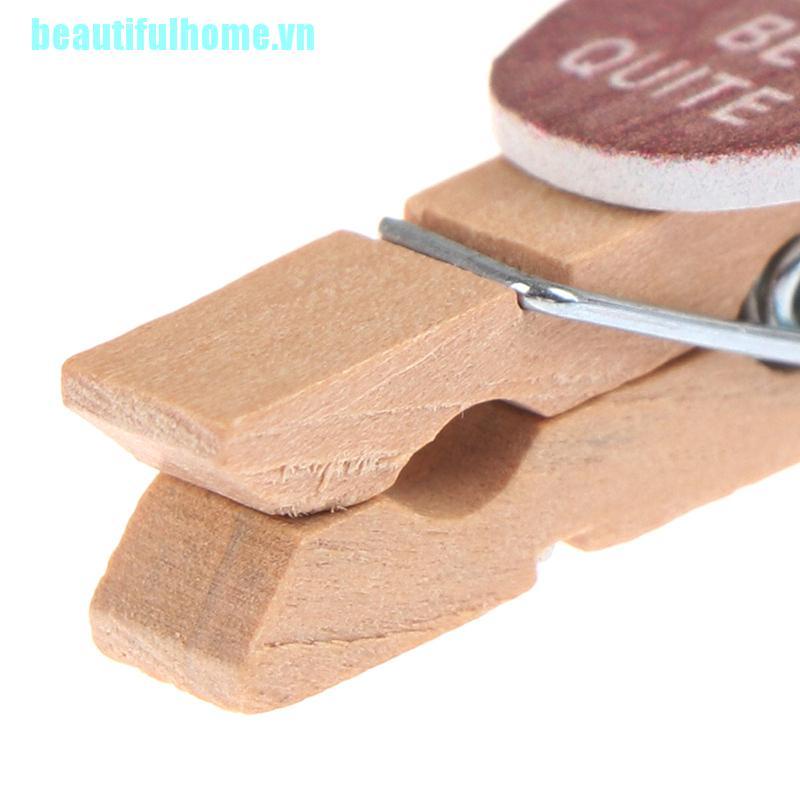 Set 10 Kẹp Gỗ Hình Cây Dễ Thương | BigBuy360 - bigbuy360.vn