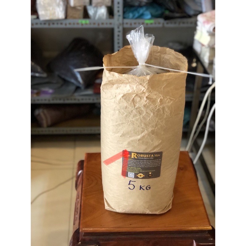 Cà phê hạt robusta 100% giá sỉ bao 5kg