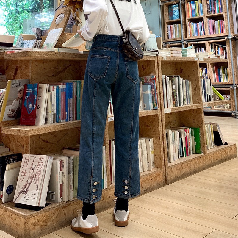 Quần jean BIGSIZE 55-95KG 3 khuy gấu  M7082