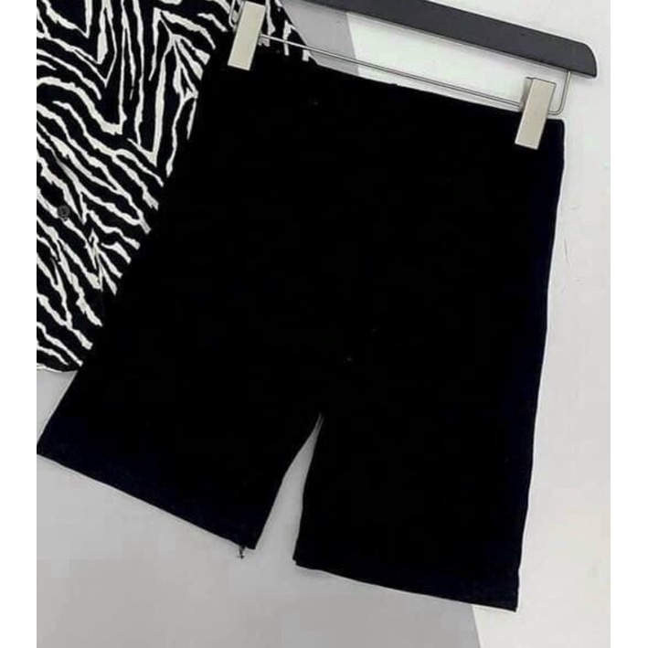 Áo sơ mi nữ phối kiểu in tim tay ngắn