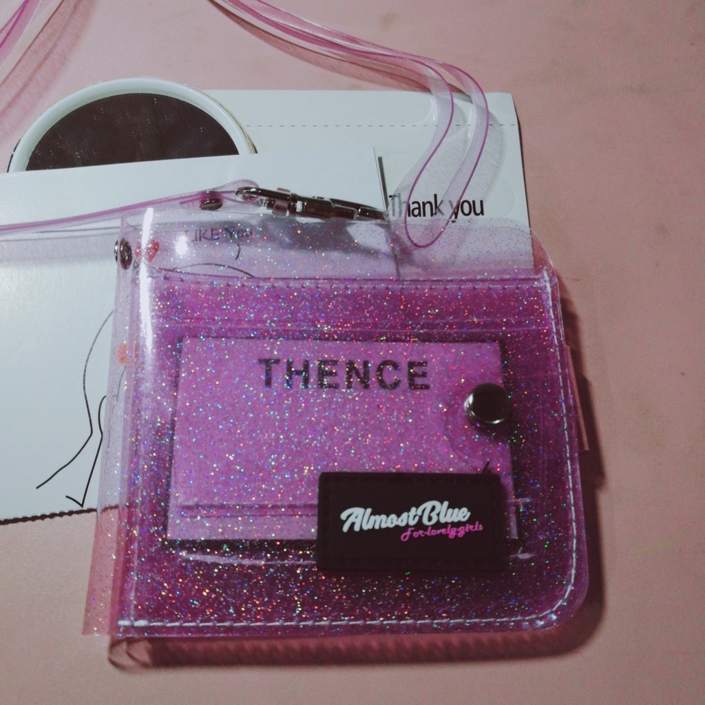 Thẻ đeo dạng ví nhiều ngăn trong suốt bằng PVC