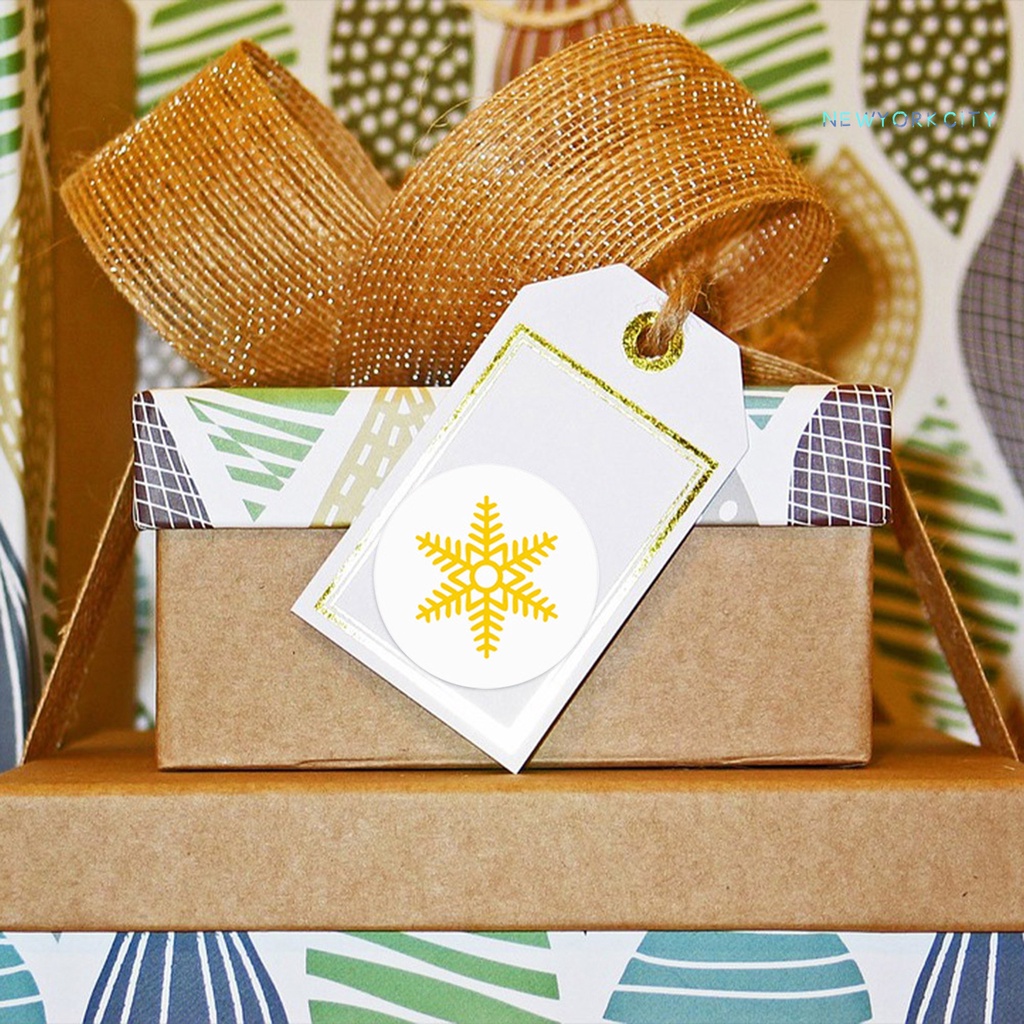 1 Cuộn Miếng Dán Niêm Phong Tự Dính Họa Tiết Tinh Tế Dễ Sử Dụng Cho Giáng Sinh