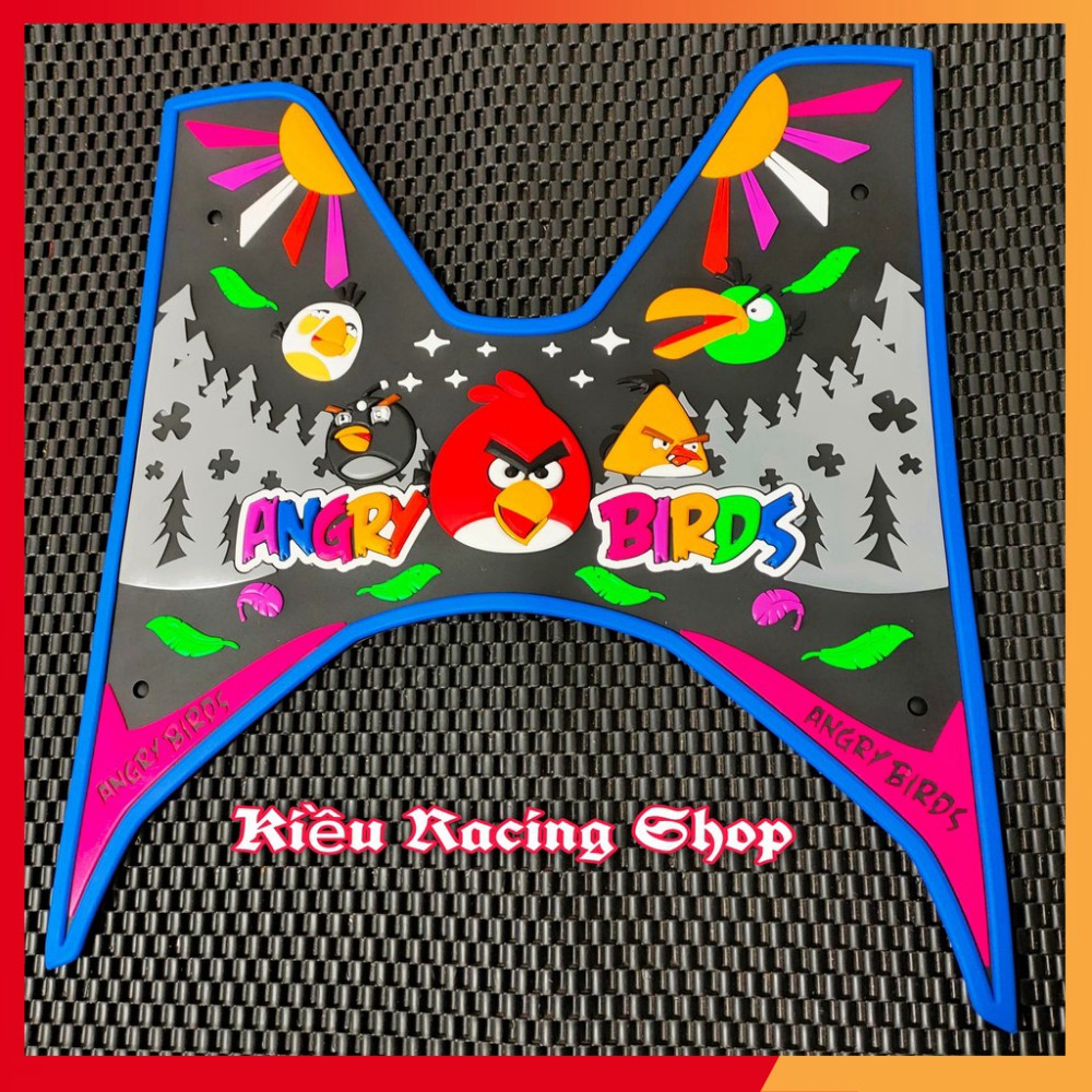 Thảm Thú Hoạt Hình Lót Chân Xe Máy Click Vario Viền Ngẫu Nhiên