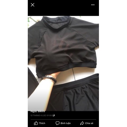 Coca Đồ Bơi Nữ Hai Mảnh Tay Dài Phối Lưới Sexy Mặc Đi Biển (có ảnh cận chất vải) | BigBuy360 - bigbuy360.vn