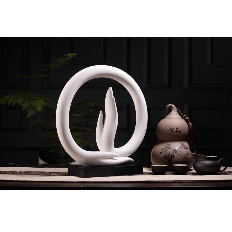TƯỢNG TAY PHẬT QUAN ÂM BỒ TÁT, Tượng decor trang trí nột thất 30x10x30 cm mang bình an, hạnh phúc