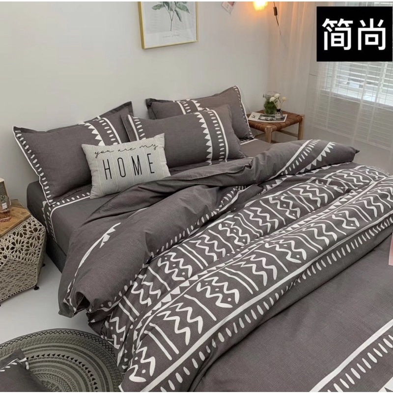 Bộ chăn ga gối cotton da beo Moexu 🍃 cotton 3D poly mềm mịn thoáng mát phù hợp mùa hè tặng kèm vỏ gối ôm