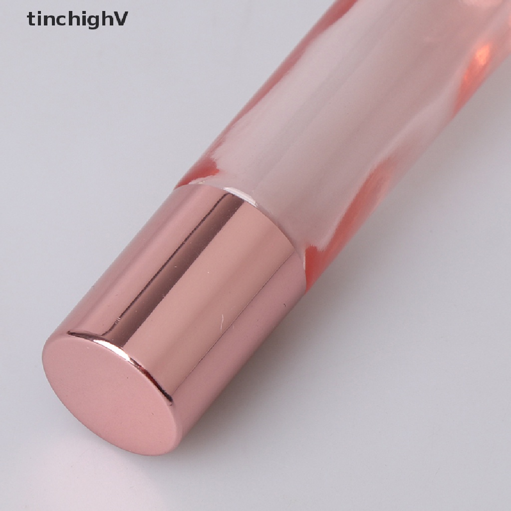 [Hàng mới về] Lọ thủy tinh rỗng đựng nước hoa dạng lăn màu hồng dung tích 10ml