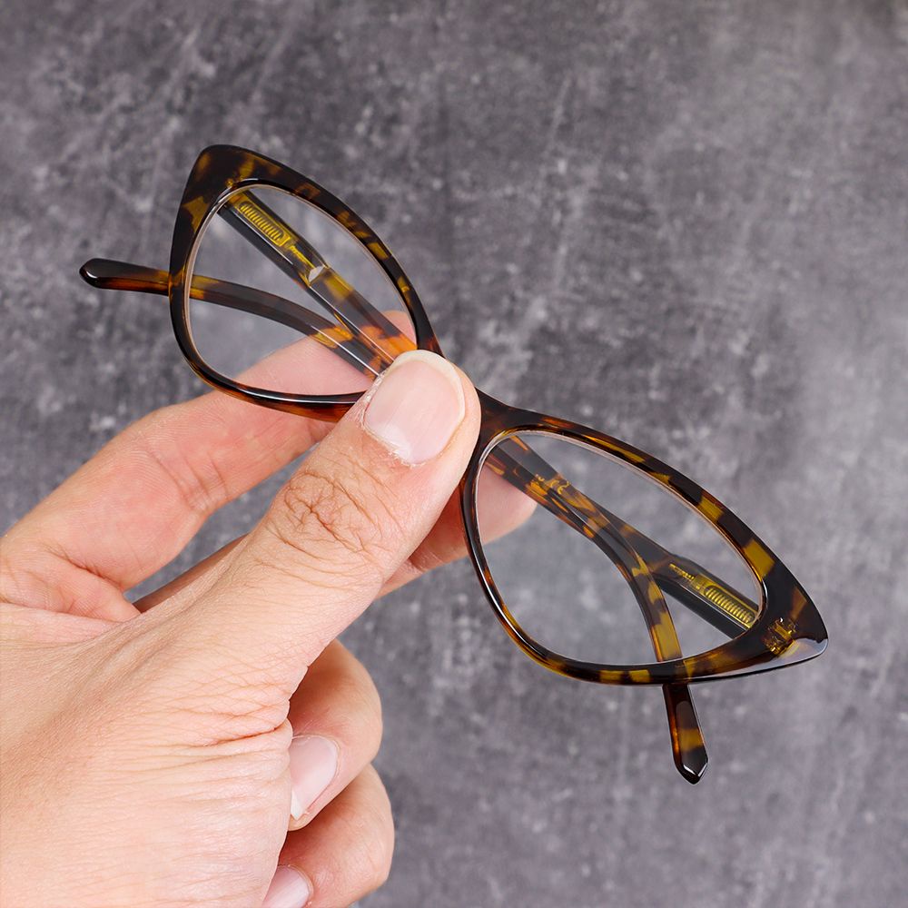 Mắt kính đọc sách tròng trong suốt siêu nhẹ thời trang nam nữ