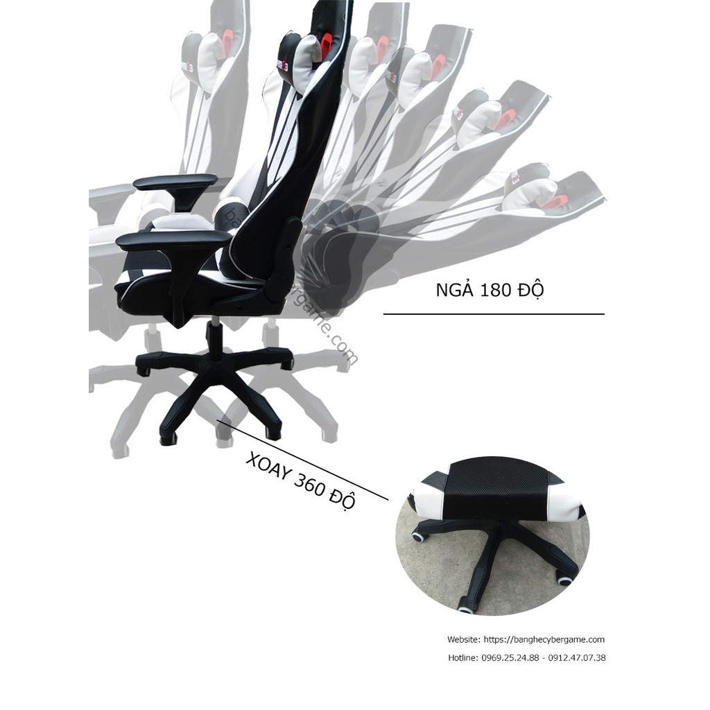 Ghế gaming, chơi game cao cấp V1 da Pu dày dặn, nệm dày êm ái. | BigBuy360 - bigbuy360.vn