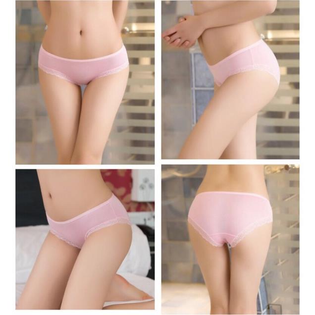 [Giá sỉ] Quần Lót Modal Cotton Viền Ren Mềm Mịn
