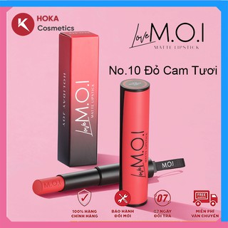 [ĐỎ CAM TƯƠI] Son Thỏi LOVE M.O.I SPECIAL EDITION Son Môi Hồ Ngọc hà - Mỹ Phẩm M.O.I 2020 Đủ 12 Màu - Hàng Chính Hãng
