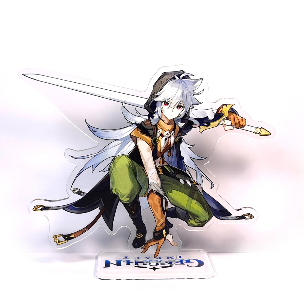 Tượng acrylic họa tiết nhân vật Razor Noelle Barbara QiQi trong game Genshin Impact