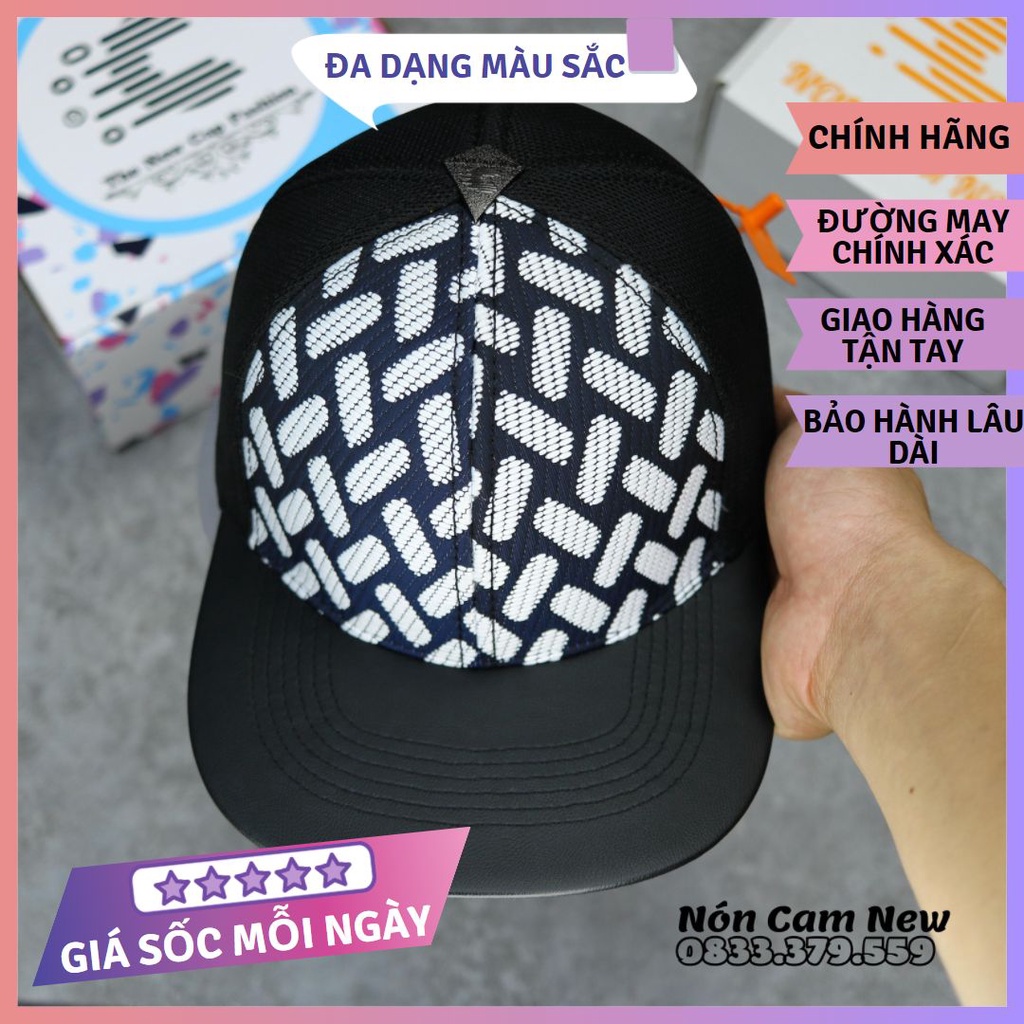 Mũ lưỡi trai Nón Cam phiên bản mới nhất cho nam màu đen trắng siêu vip ( CÓ VIDEO )