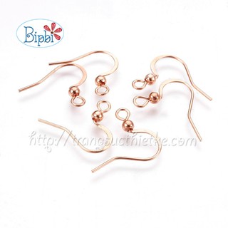 Móc khuyên tai dấu hỏi màu vàng gold xi đẹp