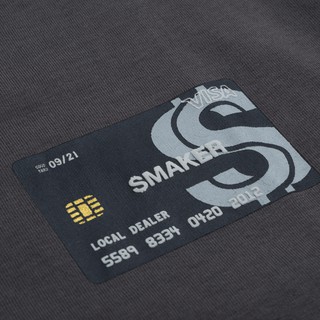 Áo thun "BLACK CARD" TEE IN GREY [ Smaker ]