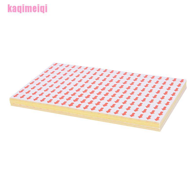 Set 10800 Miếng Dán Đánh Dấu Sương Mù Hình Mũi Tên Màu Đỏ 10x12mm