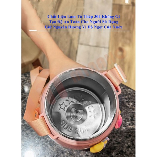Bình nước giữ nhiệt Ulike 1000ml Minaho,bình giữ nhiệt lock lock inox 304,bình giữ nhiệt 12h có ống hút kèm Sticker