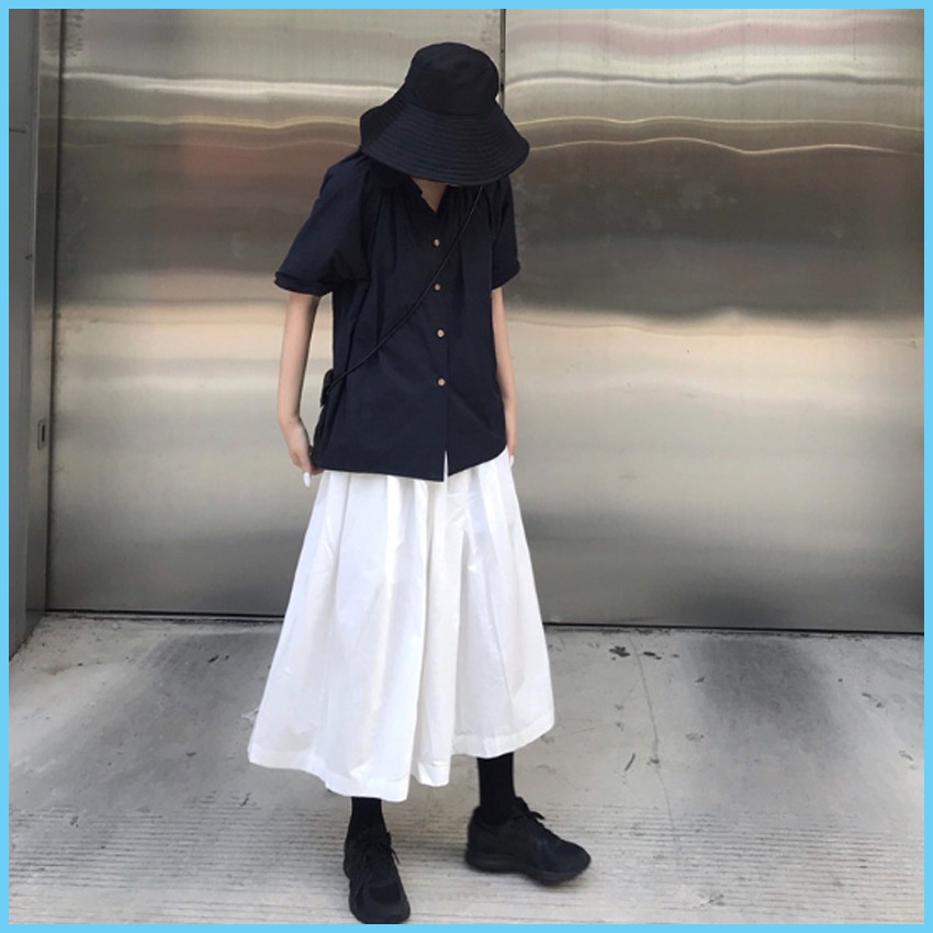 Chân Váy Kaki Form Dài Hình Thật Vải Bao Đẹp - Chân Váy Kaki Dài - Chân Váy Chữ A - Chân Váy Dài Qua Gối CV03 | BigBuy360 - bigbuy360.vn