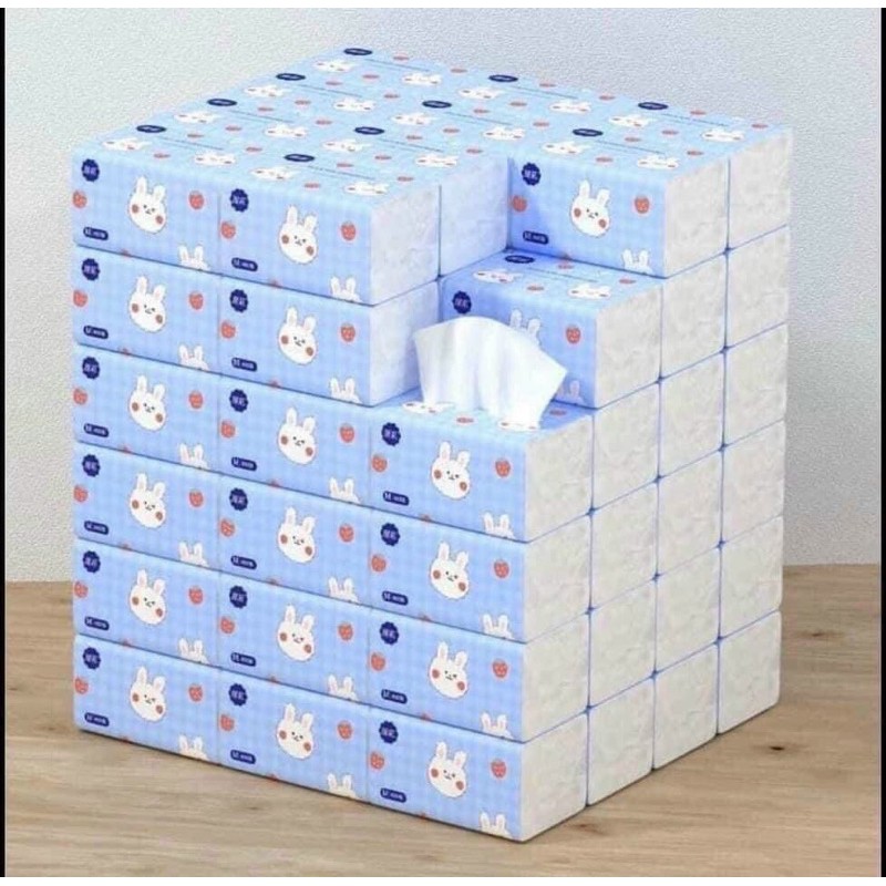 Thùng 40 gói giấy ăn thỏ trắng siêu dai