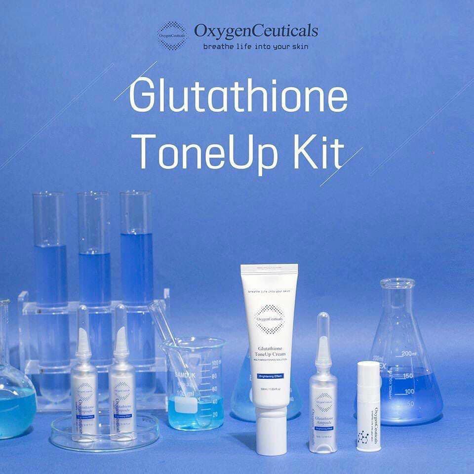 SET DƯỠNG TRẮNG DA GLUTATHIONE TONE UP KIT OXYGEN CHÍNH HÃNG - 8135