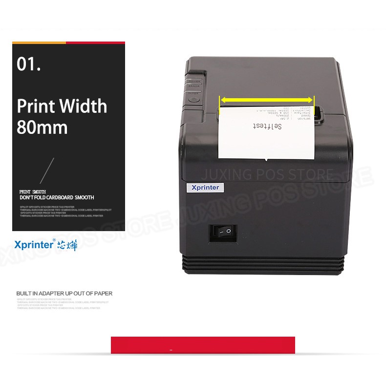 [Mã 152ELSALE hoàn 7% đơn 300K] Máy In Hóa Đơn Bằng Nhiệt Xprinter XP-Q200 Tặng Kèm 01 Cuộn Giấy In