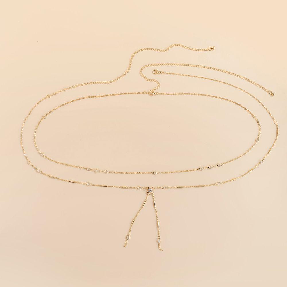 IVORY Dây Xích Đeo Hông Phối Tua Rua Phong Cách Punk Cá Tính