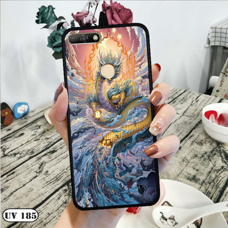 Ốp lưng nhám Huawei Y6 Prime 2018 in hình