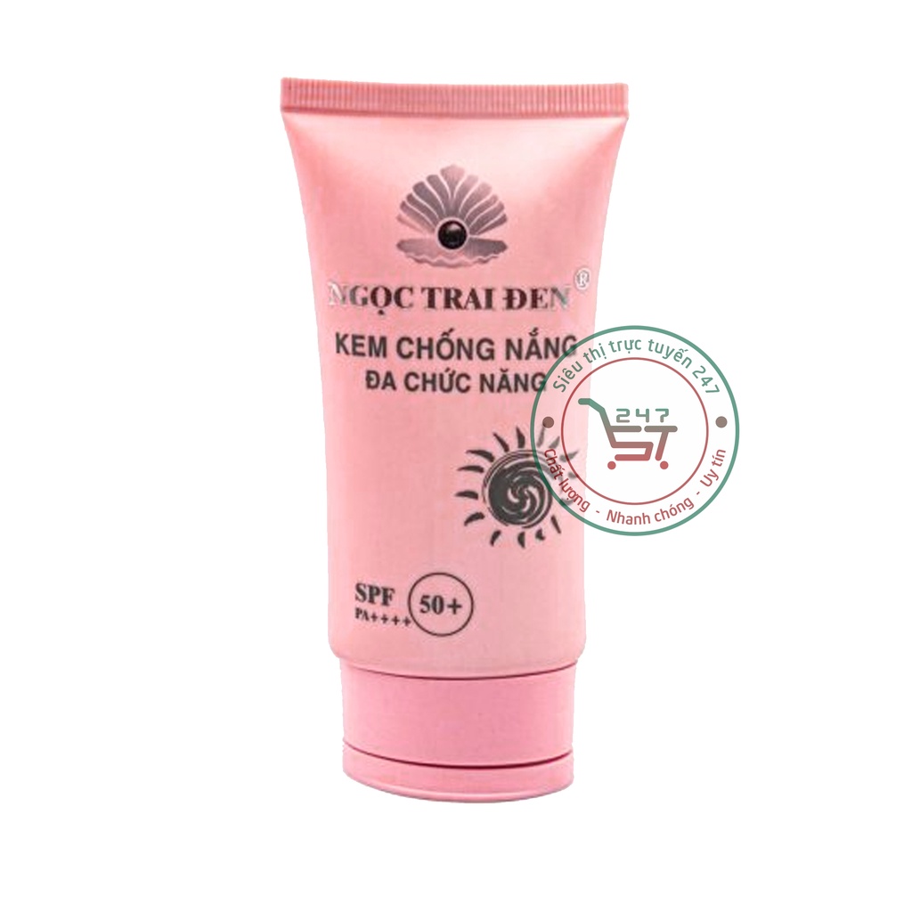 Kem chống nắng Ngọc Trai Đen 60ml (hồng) giúp bảo vệ và chăm sóc da hiệu quả