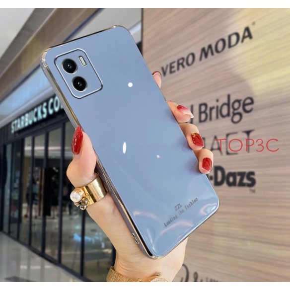 Ốp lưng vivo y16 Ốp Điện Thoại Viền Thẳng Thời Trang Cho Vivo Y16 Y02S Y35 V25 Y21 Y33S Y15S Y01 Y15A Y20 Y20S Y21S Y33T T1X Y12S ZB