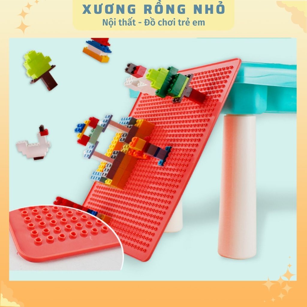Bàn chơi đa năng cỡ lớn - bàn lắp ghép sáng tạo cho bé 300 chi tiết - Learn Building Blocks
