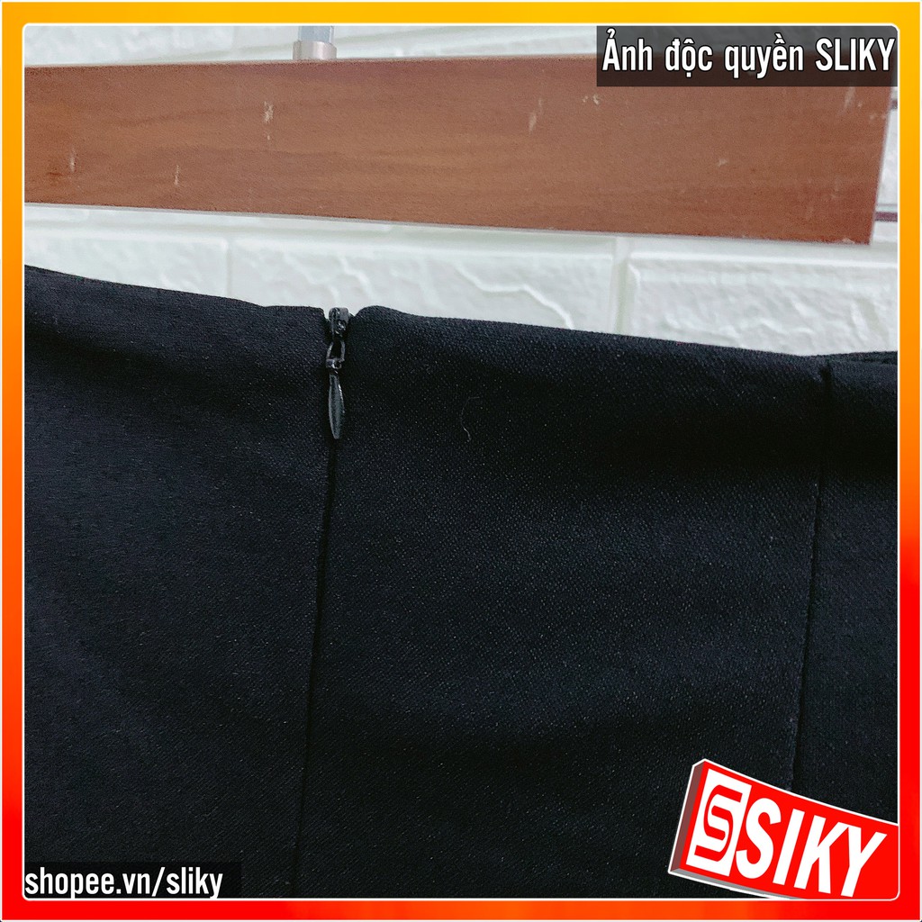 Chân váy công sở bút chì co giãn tốt xẻ sau - CV04