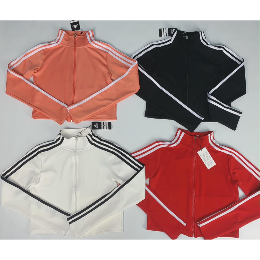 [Hàng xuất khẩu] Áo Khoác Croptop Thể Thao Nữ Tay Dài
