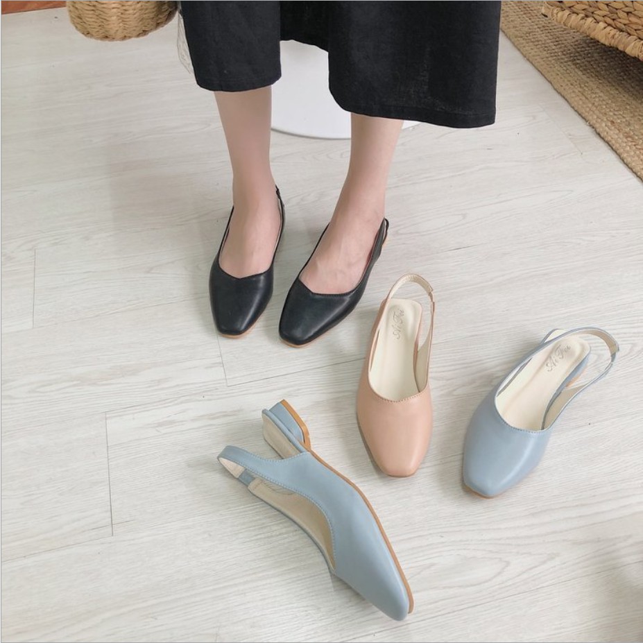 FREESHIP_50K_Giày công sở nữ mẫu mới 2019 đế bệt Korean Design - Sunnie Shoes