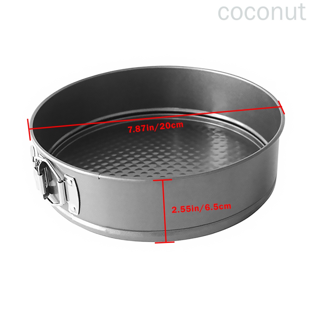 Khuôn Làm Bánh Hình Tròn Bằng Thép Carbon Chống Dính 20cm