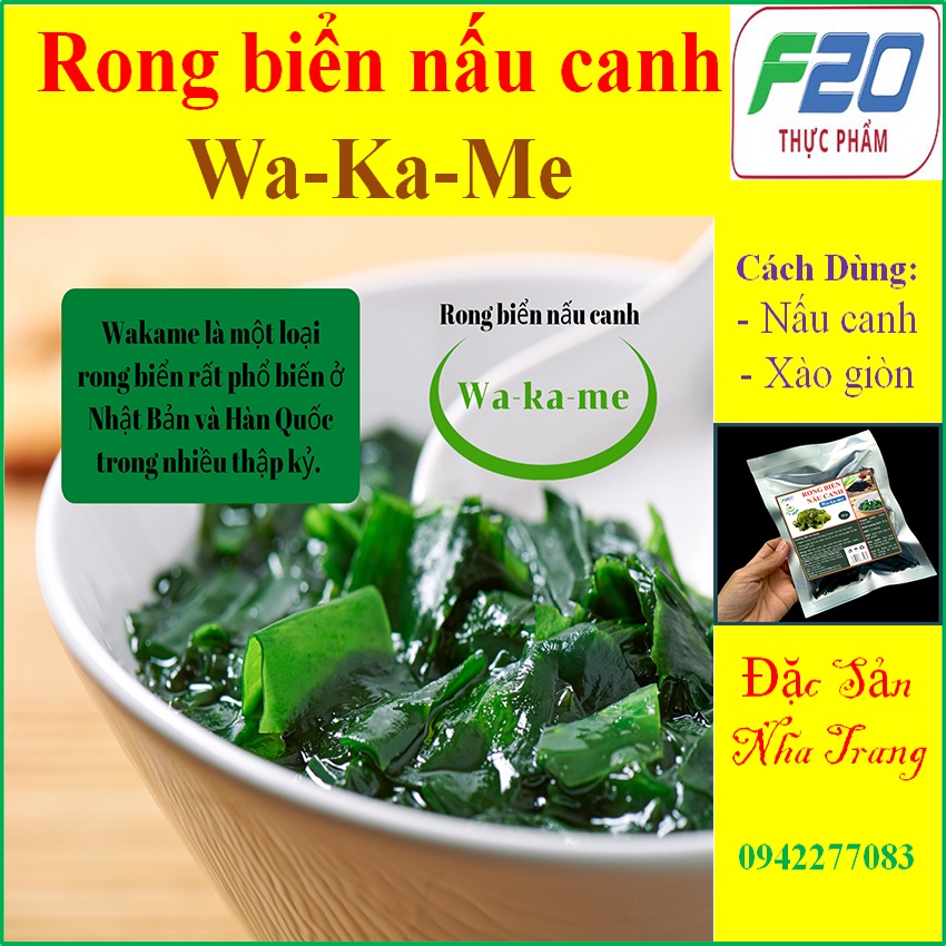 Rong Biển (Rong mứt / Rong Wakame) - Rong Biển Nấu Canh hoặc làm Rong Biển Cháy Tỏi.