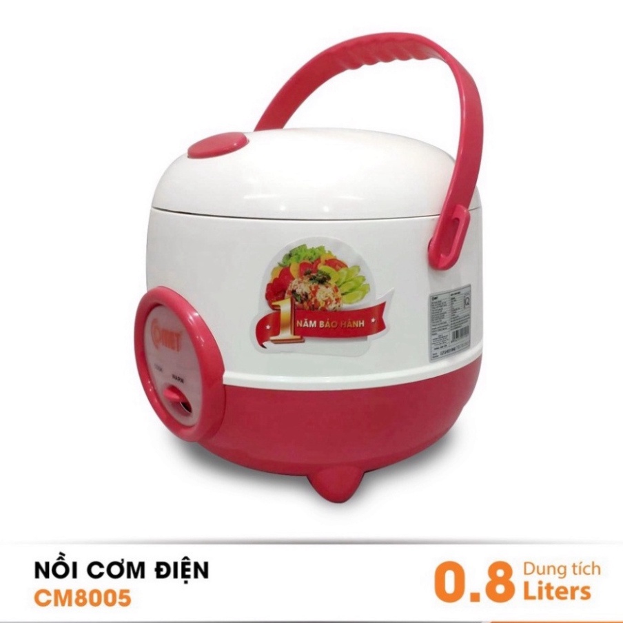 Nồi cơm điện nắp gài COMET CM8005 0.8L - 350W(Màu Ngẫu nhiên)