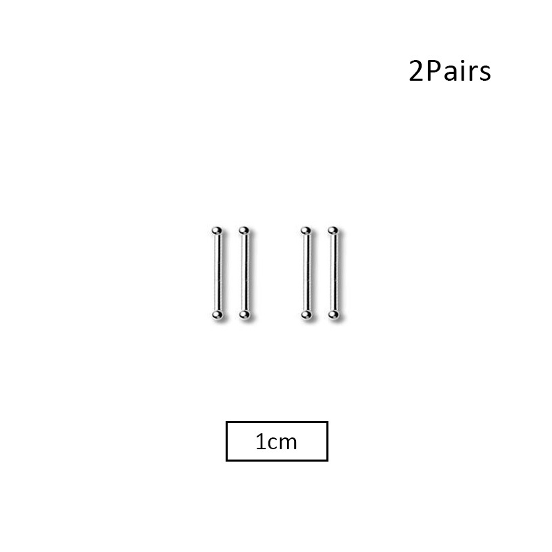 Set 2 Đôi Khuyên Tai Đơn Giản Thời Trang Dành Cho Nữ