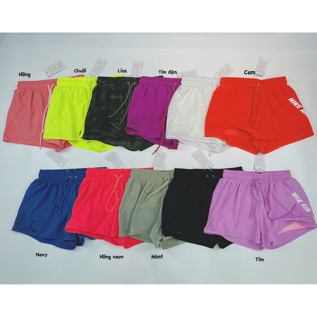 Quần Đùi Boxer Thể Thao Nữ 2 Lớp Nk Air Siêu Xinh