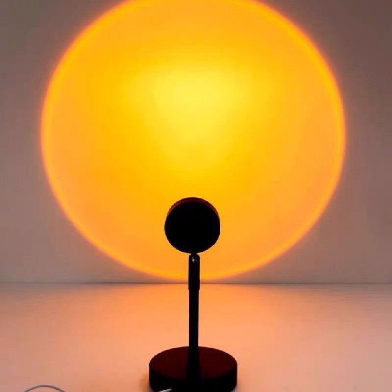 Đèn hoàng hôn, đèn led sunset cầu vồng chụp ảnh trang trí quay video titok chuyển đổi 16 màu khác nhau phụ kiện A88