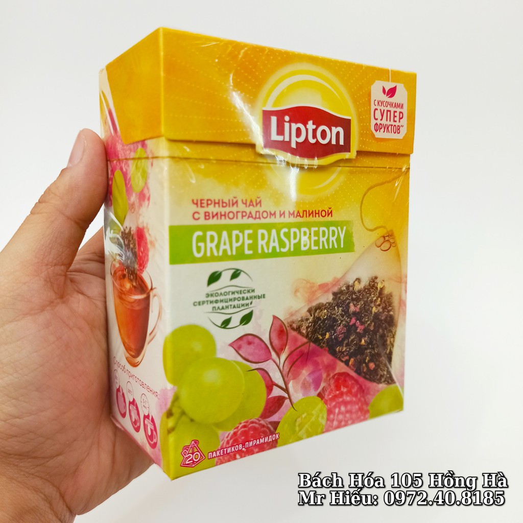 [T1/2024] Trà Lipton Nga vị Nho và Phúc Bồn Tử